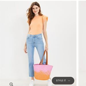 NWT Loft High Waist Flare Crop Jeans